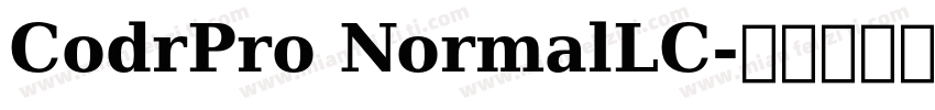 CodrPro NormalLC字体转换
